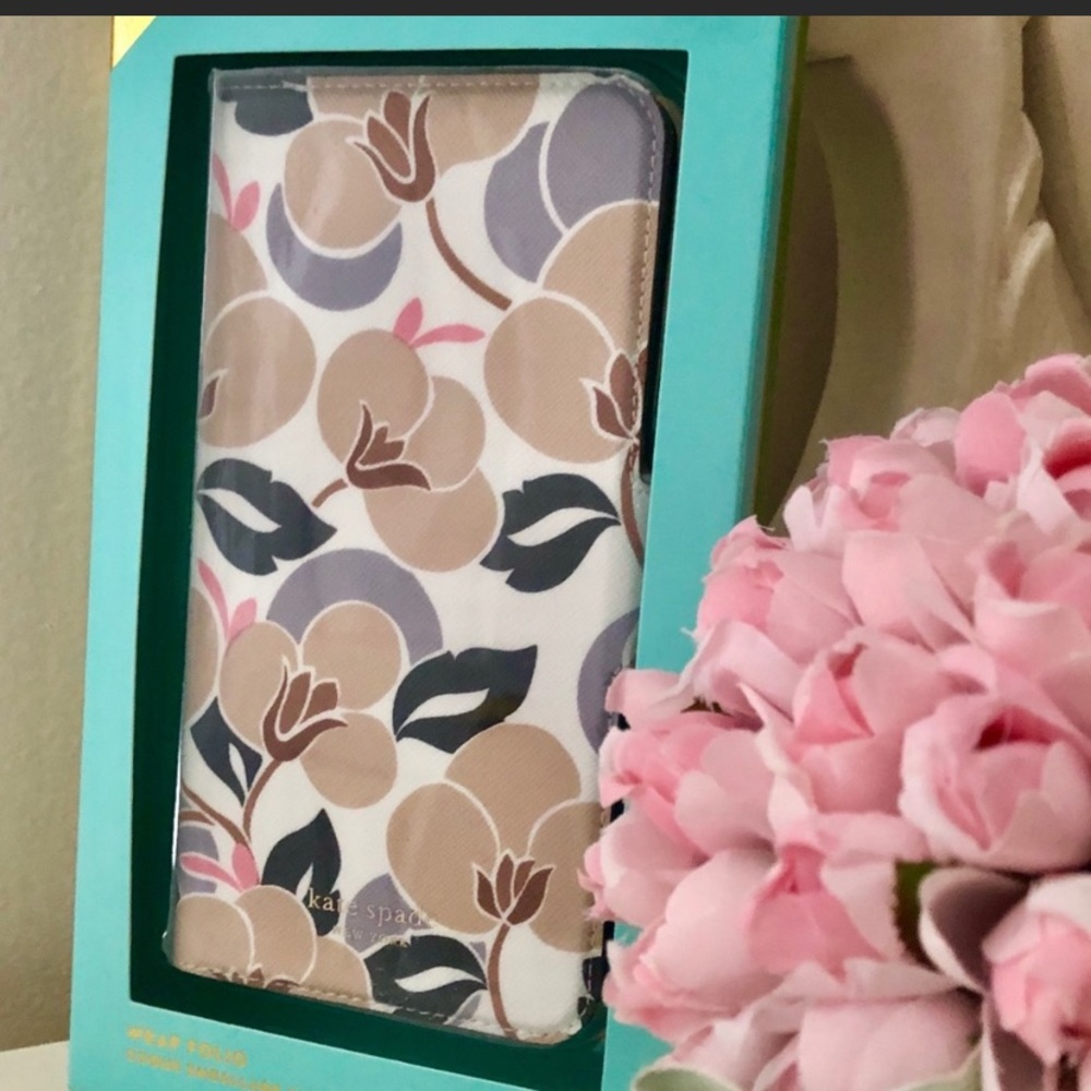 🎀Kate Spade Breezy Floral Wrap Folio IPhone Case